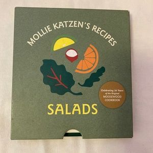 Mollie Katzen's Salad recipe book with protective sleeve and built in prop stand